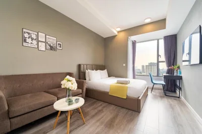 Studio — Hikari Rivergate Apartments - Free Pool, Free Internet SIM for 3 nights, Free Pick Up for 5 nights